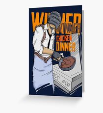 PUBG - Gewinner, Gewinner Chicken Dinner Merchandise Grußkarte