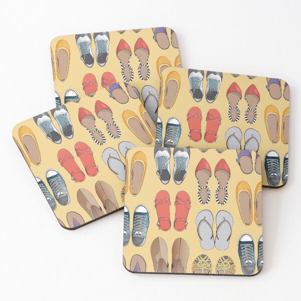Item preview, Hard choice // shoes on yellow background designed and sold by SelmaCardoso.