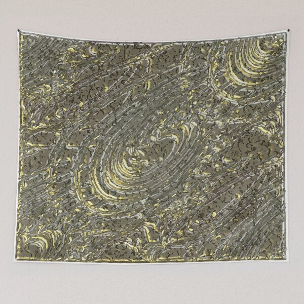 Item preview, Abstract Fractal Wave Yellow Galaxy Spiral Pattern designed and sold by Aryxaba.