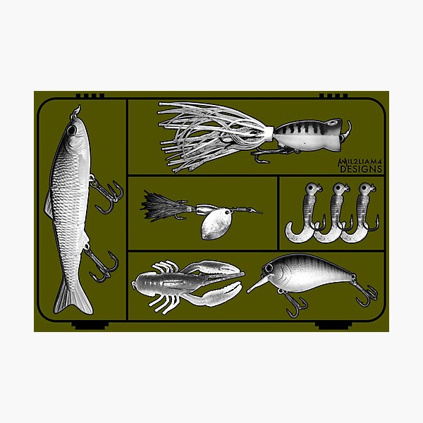 Fishing Lures Lover Photographic Prints for Sale