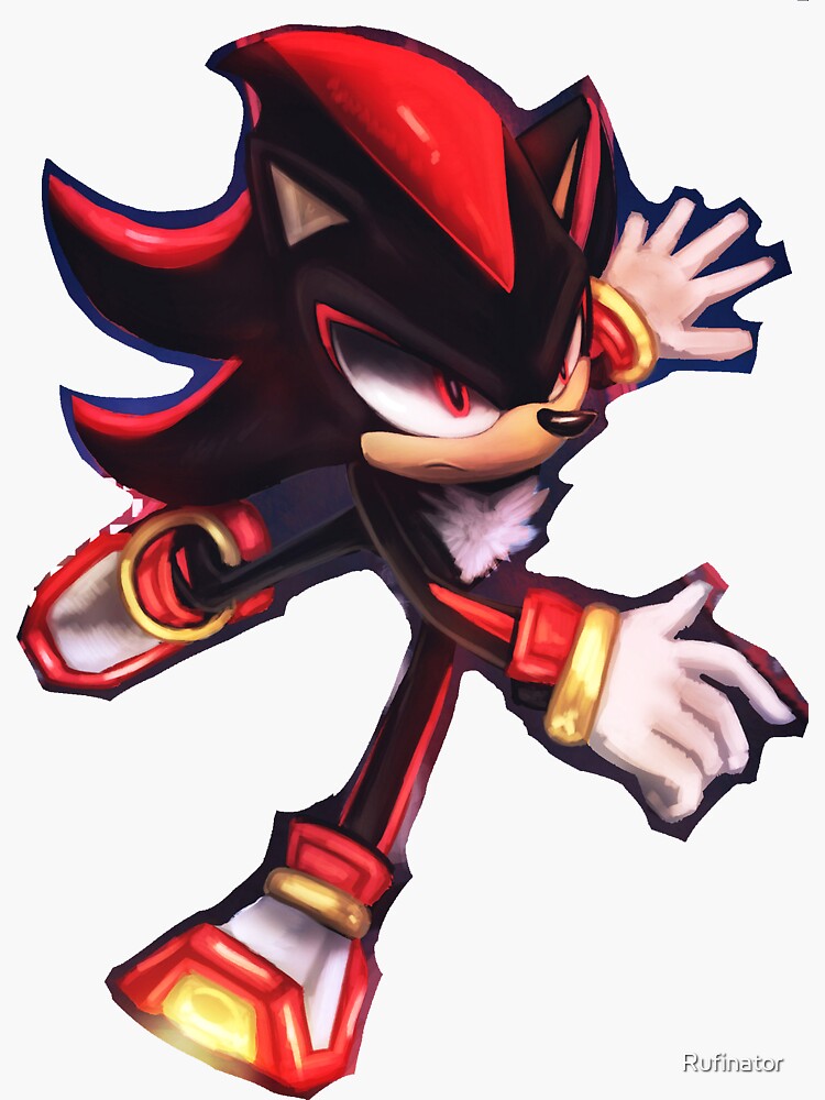 Shadow the Hedgehog Sonic Adventure 2 Chaos Control 3 Glossy Vinyl Sticker