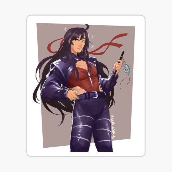 Wwx mit einem coolen Outfit Sticker