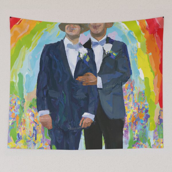 Item preview, Claude Monet Gay Wedding AI Generated Art designed and sold by rpvga.