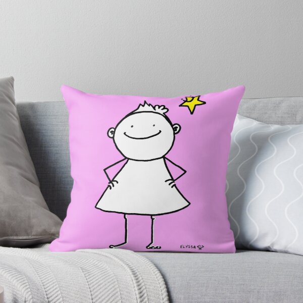 Item preview, Happy and strong little woman with lucky star designed and sold by Elyssa Porlier.