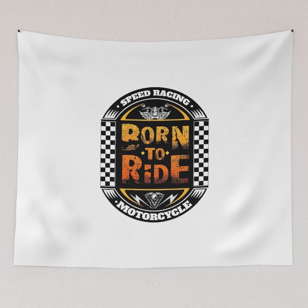 Item preview, Born To Ride Motorcycle designed and sold by FMQ Store.