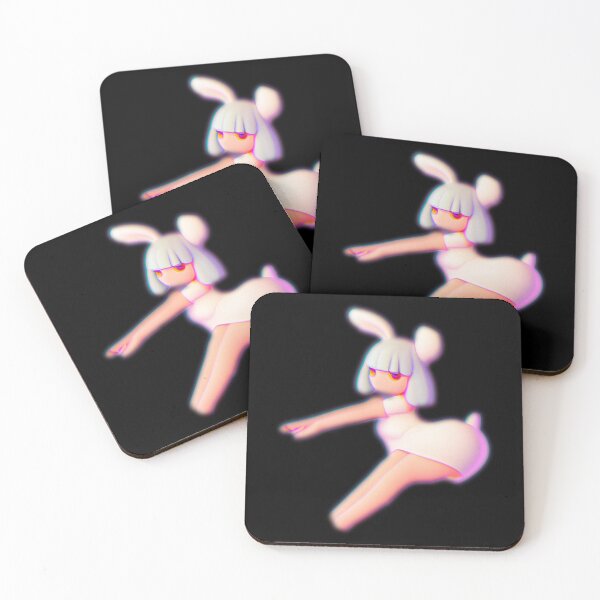 Item preview, Cute bunny cheerleader catching air-- 3D  designed and sold by glitchman2.