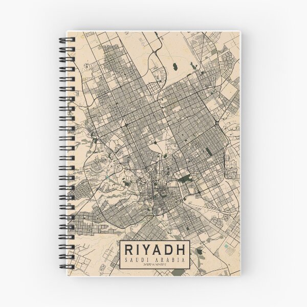 Item preview, Riyadh City Map of Saudi Arabia - Vintage designed and sold by deMAP.