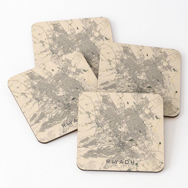 Item preview, Riyadh City Map of Saudi Arabia - Vintage designed and sold by deMAP.