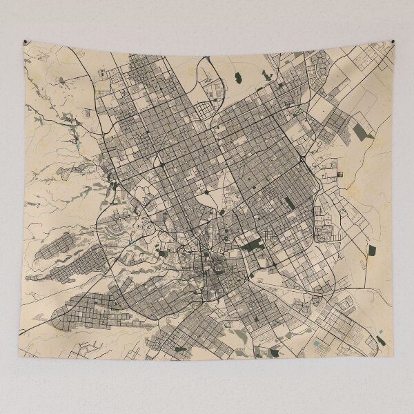 Item preview, Riyadh City Map of Saudi Arabia - Vintage designed and sold by deMAP.