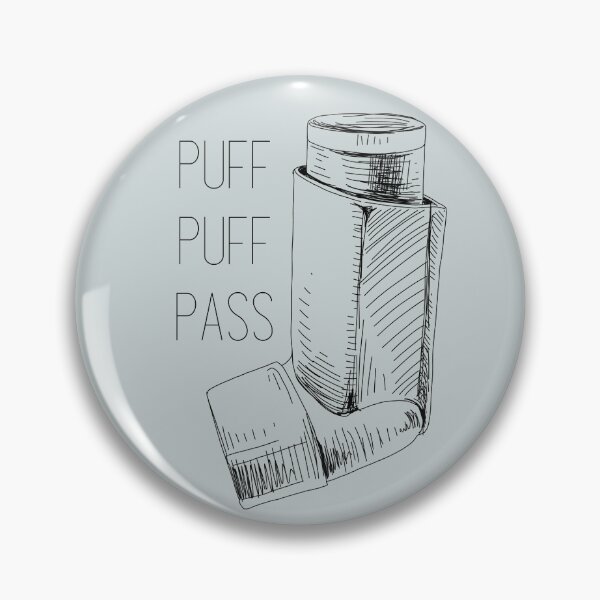 Item preview, Puff Puff Pass // Asthma Inhaler designed and sold by toadsforall.