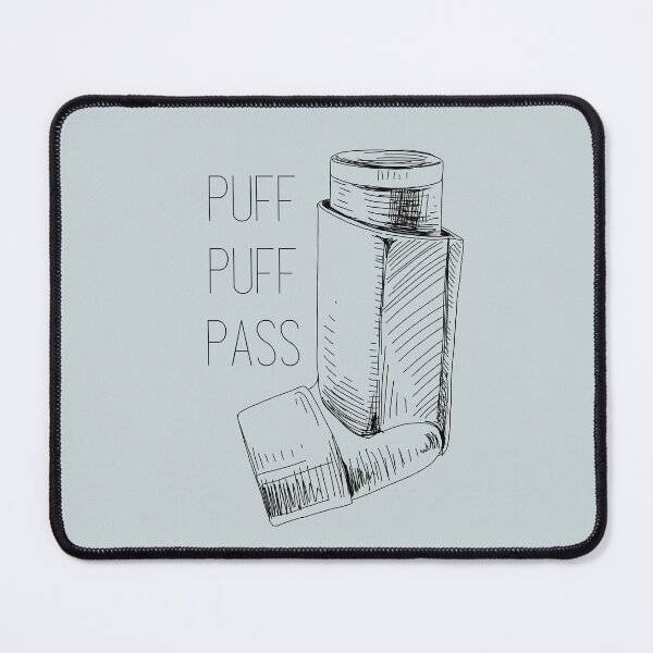 Item preview, Puff Puff Pass // Asthma Inhaler designed and sold by toadsforall.