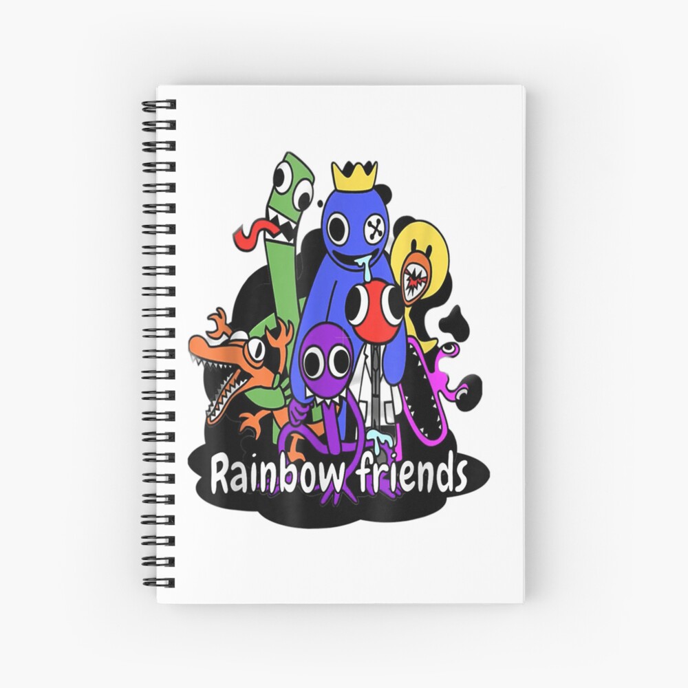 rainbow friends game Spiral Notebook for Sale by malta-bella