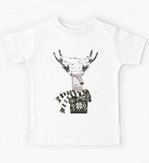 Christmas Bright Reindeer Kids Tee