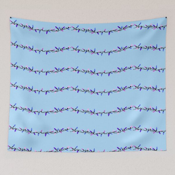 Item preview, Christmas Lights (Blue Background)  designed and sold by LivChrisDesigns.