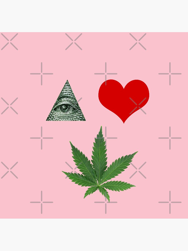 Discover Eye Heart Cannabis Premium Matte Vertical Poster