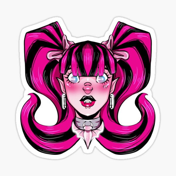 My newest Y💗tube video is up! Go watch the cute quick little speed draw of  this vampire heart draculaura sticker. #draculaura…