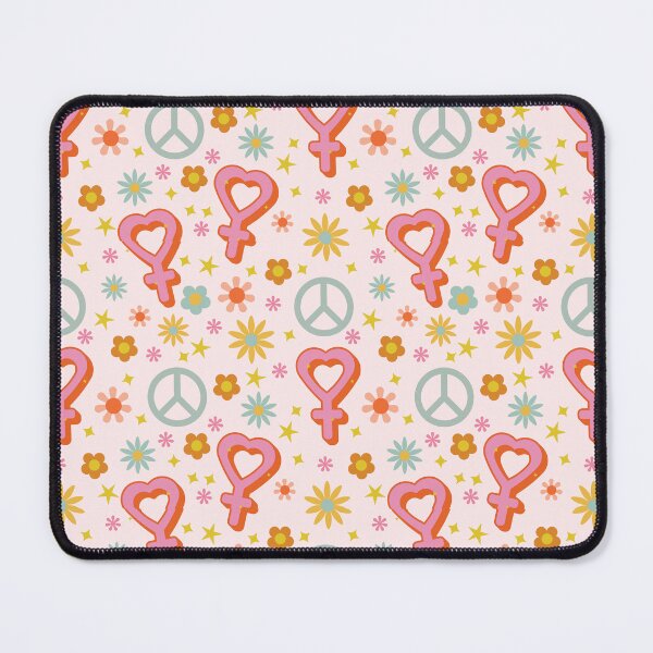 Item preview, Groovy Cute Retro Venus Symbol and Flowers designed and sold by XXRebellion.