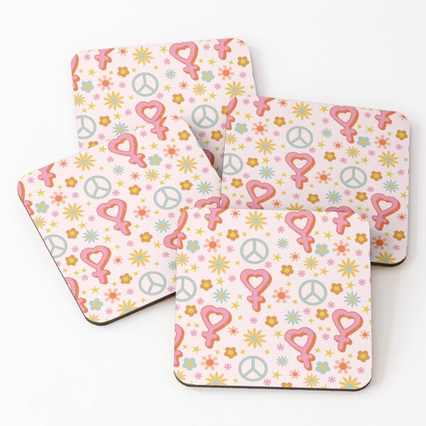 Item preview, Groovy Cute Retro Venus Symbol and Flowers designed and sold by XXRebellion.