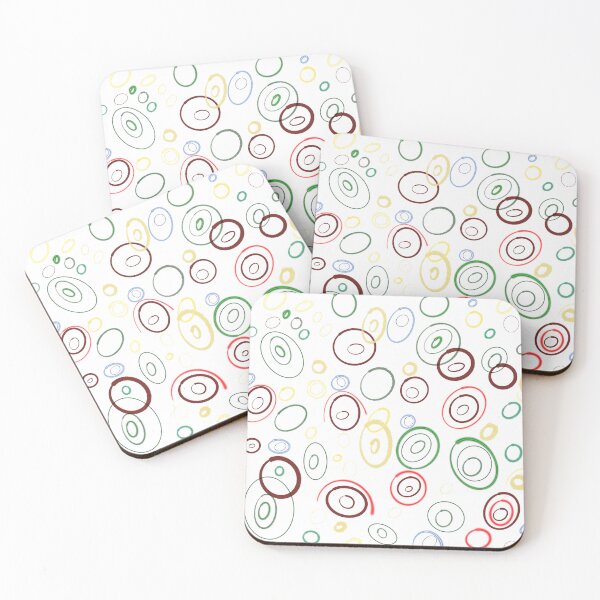 Item preview, Bright Multicoloured Bauble Circles Pattern - Christmas designed and sold by jolabrese.