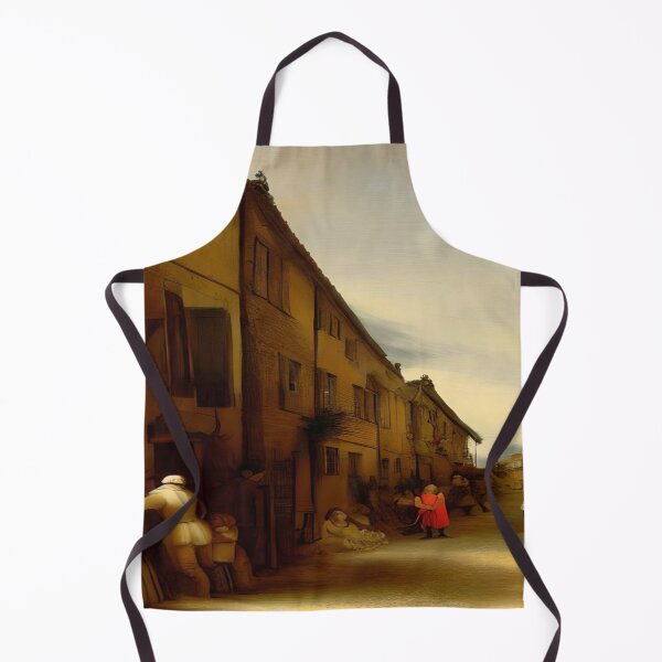 Item preview, small village street in style of Rembrandt designed and sold by David-Howells.