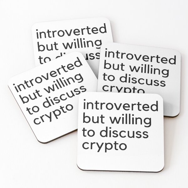 Item preview, introverted but willing to discuss crypto designed and sold by Ashley0016.