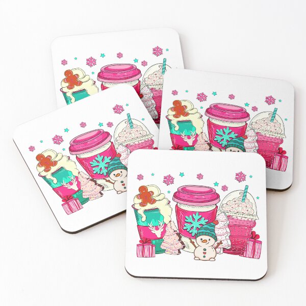 Item preview, Pink Christmas Latte Coffee Wine designed and sold by Sweet-A-Dsignz.