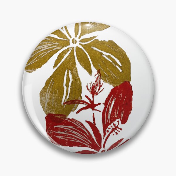 Item preview, Scarlet Hibiscus - Scarlet & Gold designed and sold by thehowlingdingo.