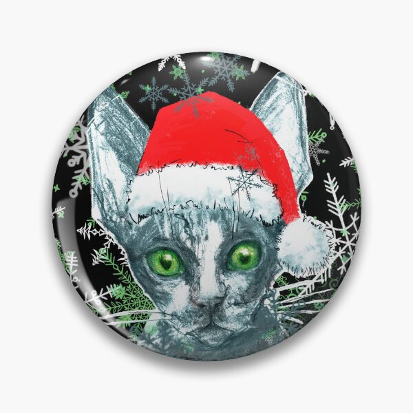 Item preview, Snow Day Supporter / Christmas Cat Closeup designed and sold by AgnieshkaSiwek.