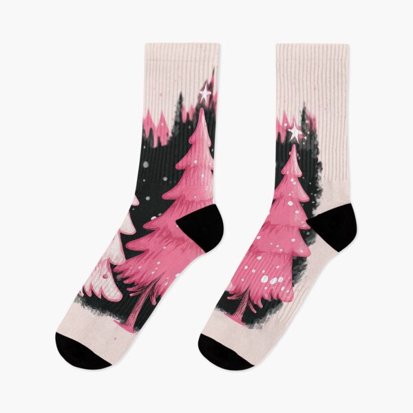 Item preview, Merry Pink Christmas Trees designed and sold by cardinalhill.