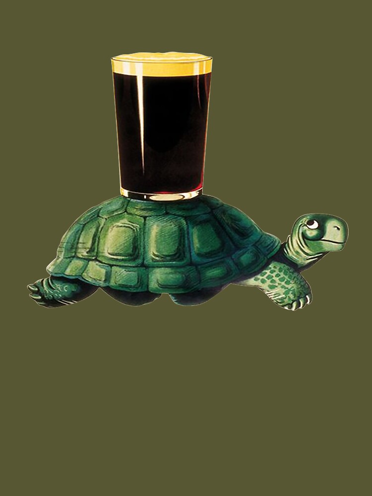 Beer Pint Glass - Guinness Draught - Lovely day For A Guinness - Turtle