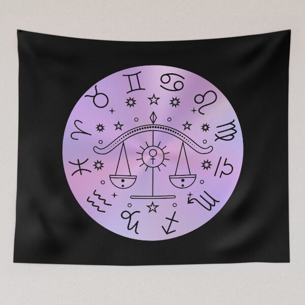 Item preview, Libra Zodiac Sign Scales Horoscope Symbol designed and sold by 27th-Tee.