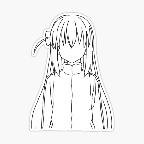 Bocchi the Rock Anime Characters Blue Short Haired Girl Ryo Yamada Pfp in  Minimalist Vector Art (Transparent) - Bocchi The Rock - Pin