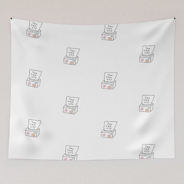 Item preview, you can cry tissue box designed and sold by indie cottage.