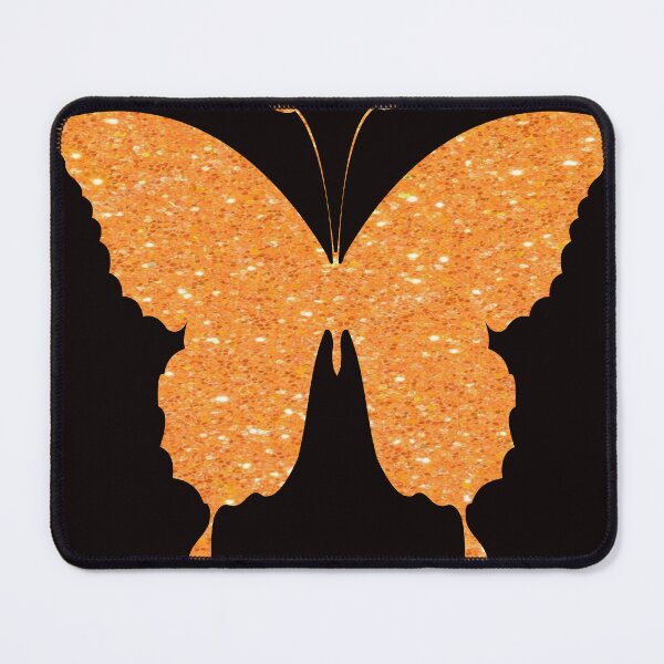 Item preview, Orange Faux Glitter Butterfly designed and sold by Felicity-K.