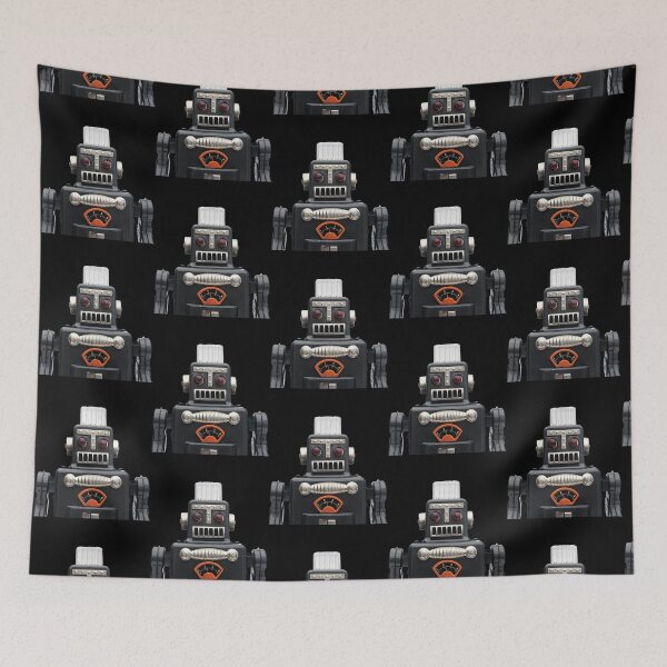 Item preview, Black tin robot essentiel designed and sold by DungeonShopmy.