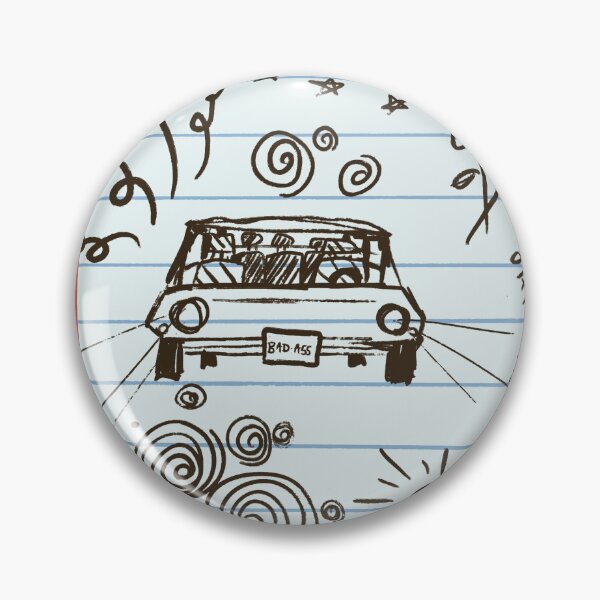 Item preview, funky notebook doodles car designed and sold by strawbsurprise.