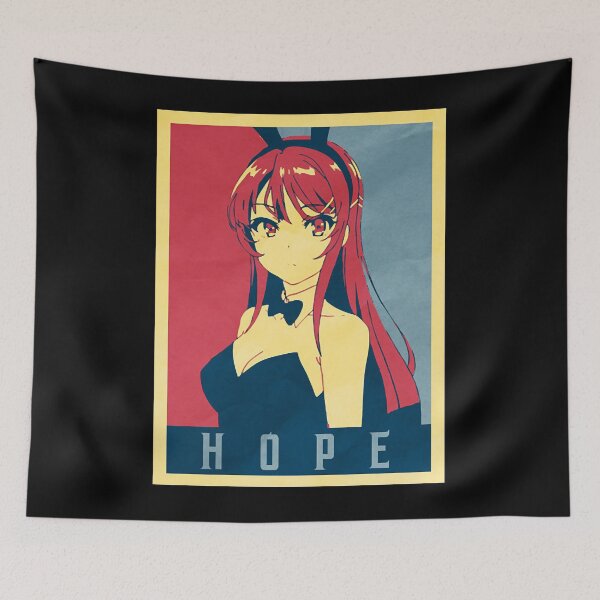 Item preview, Mai Sakurajima Political - Rascal Does Not Dream Of Bunny Girl Sempai - Tshirt designed and sold by IdellLuettgen.