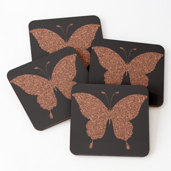 Item preview, Burnt Orange Faux Glitter Butterfly designed and sold by Felicity-K.