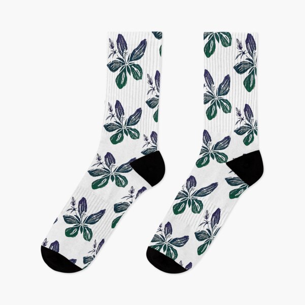 Item preview, Scarlet Hibiscus - Green & Purple designed and sold by thehowlingdingo.