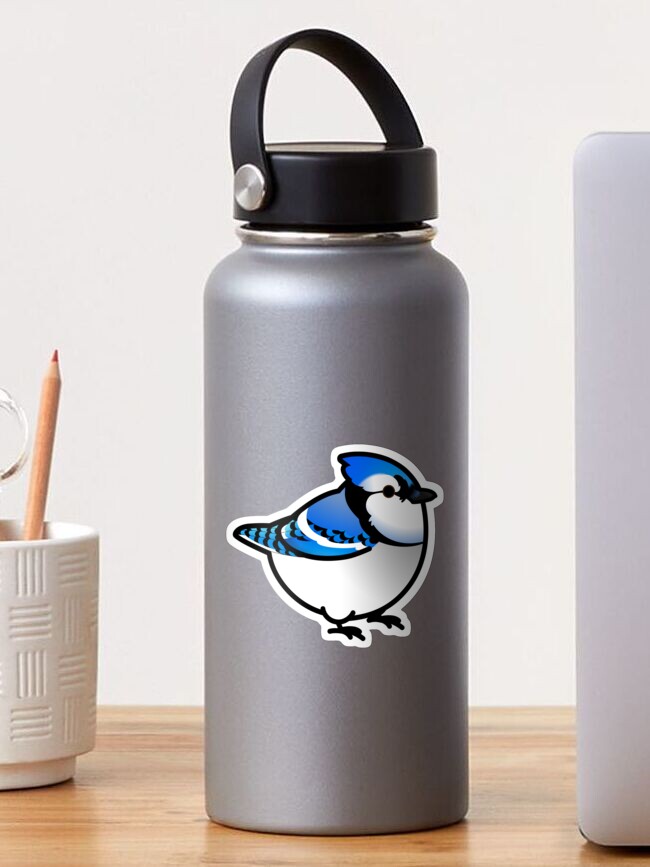 Baby Blue Jay Bird Custom-Cut Vinyl Sticker