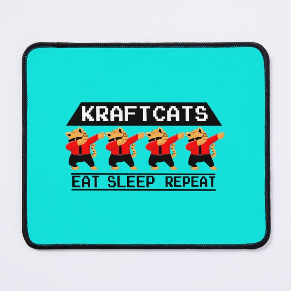 Item preview, Krafcat cute cat kraft teamwerk eat sleep repeat designed and sold by DungeonShopmy.