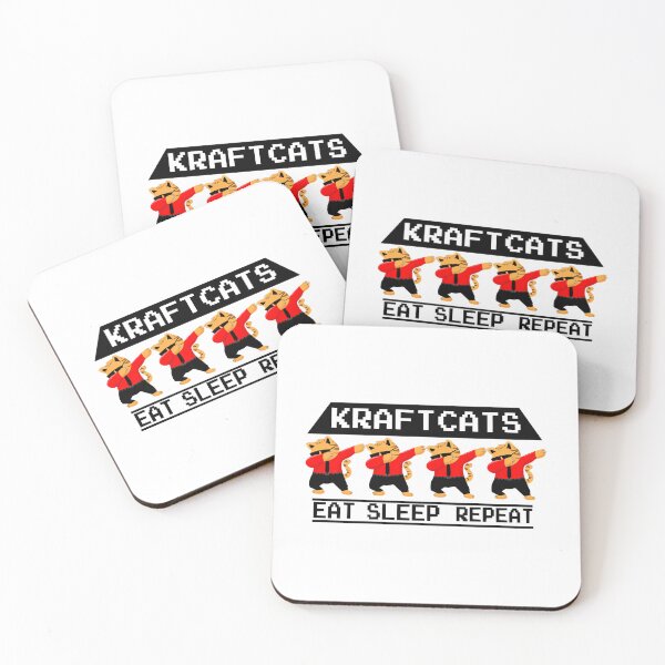 Item preview, Krafcat cute cat kraft teamwerk eat sleep repeat designed and sold by DungeonShopmy.