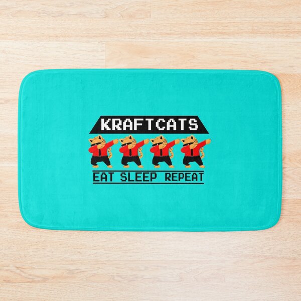 Item preview, Krafcat cute cat kraft teamwerk eat sleep repeat designed and sold by DungeonShopmy.