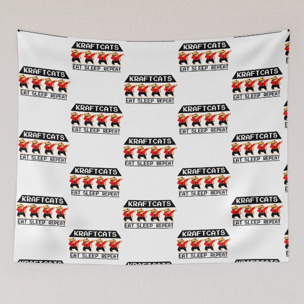 Item preview, Krafcat cute cat kraft teamwerk eat sleep repeat designed and sold by DungeonShopmy.