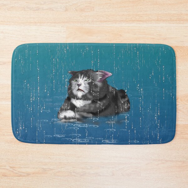 Item preview, rainy day wet cat designed and sold by BeingNow.