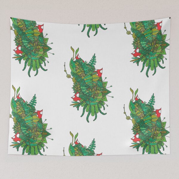 Item preview, Green Garden with Toadstools  designed and sold by TakoraTakora.