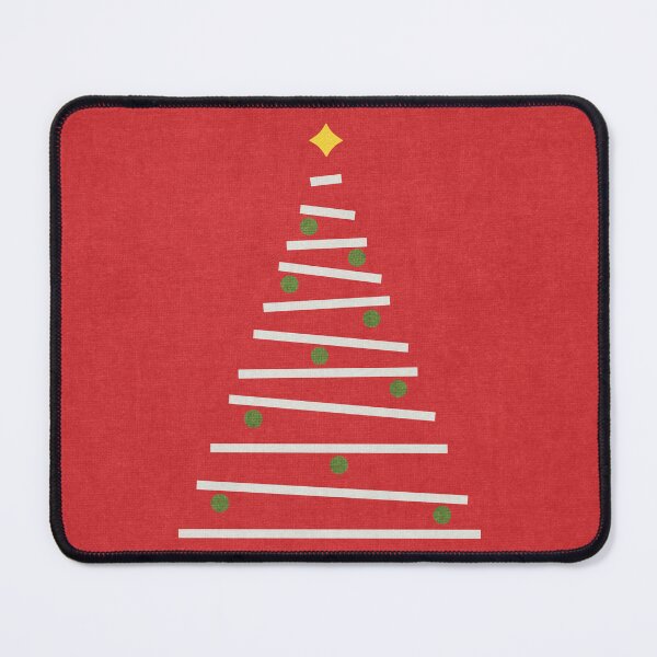 Item preview, Minimalist Christmas Tree White Green Red designed and sold by FAROSSTUDIO.
