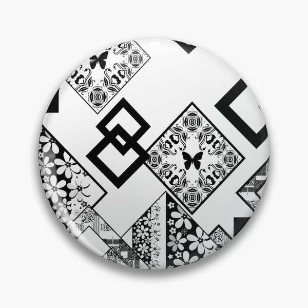 Item preview, Black and white applique designed and sold by fuzzyfox.