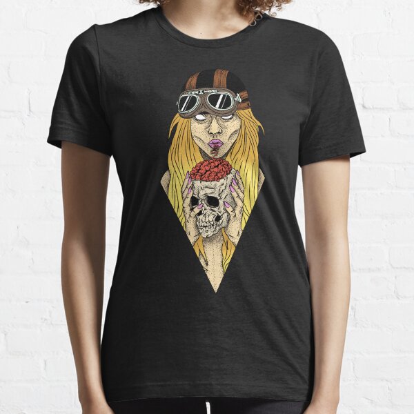 Biker-Küken-Schädel Essential T-Shirt