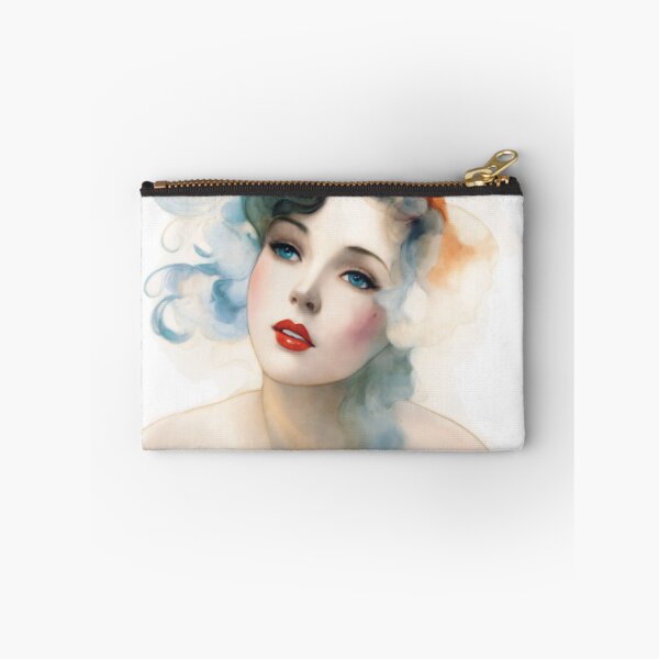 Item preview, A woman in watercolor looking into the distance designed and sold by LeCorgo.